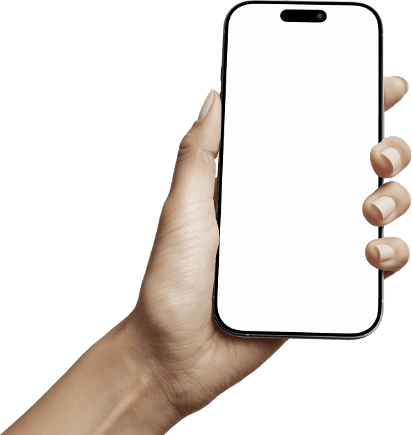 A hand holding a phone running the Pawlyse app